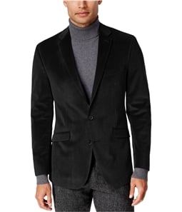 Kenneth Cole Mens Micro-Grid Two Button Blazer Jacket