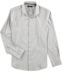 Alfani Mens Cotton Button Up Shirt