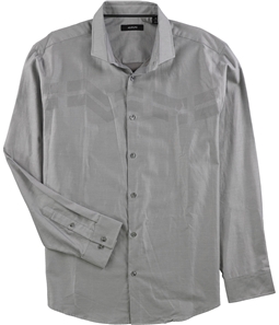 Alfani Mens Jacquard Button Up Shirt