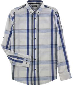 Alfani Mens Sarason Plaid Button Up Shirt