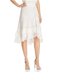 Joie Womens Eyelet High-Low Skirt
