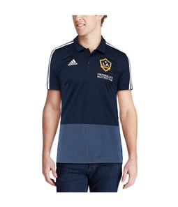Adidas Mens LA Galaxy Coaches Rugby Polo Shirt