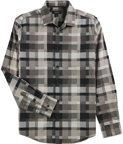 Alfani Mens Geometric Button Up Shirt