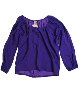 Fourty's Womens Wide Neck Sleeve Pullover Blouse