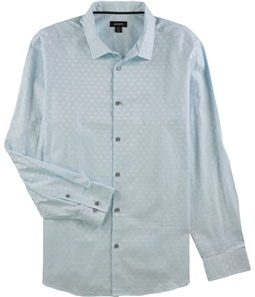 Alfani Mens Aqua Splash Button Up Shirt