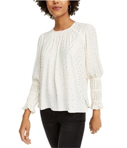Current Air Womens Dot Pullover Blouse