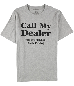 Elevenparis Mens Call My Dealer Graphic T-Shirt