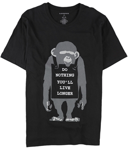 Elevenparis Mens Do Nothing You'll Live Longer Graphic T-Shirt
