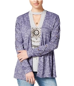 Self E Womens Lace-Up Cardigan Sweater