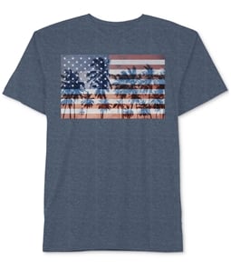 Hybrid Mens American Flag Graphic T-Shirt