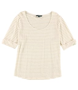 Ralph Lauren Womens Striped Basic T-Shirt