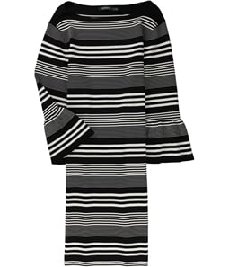 Ralph Lauren Womens Striped Sweater Dress