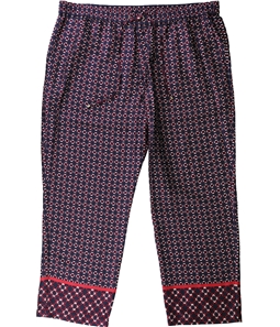 Ralph Lauren Womens Geometric Print Casual Cropped Pants