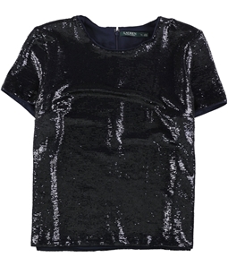 Ralph Lauren Womens Sequins Embellished T-Shirt