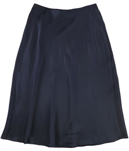 Ralph Lauren Womens Solid Satin A-line Skirt