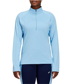 ASICS Womens 1/4 Zip Pullover Embellished T-Shirt