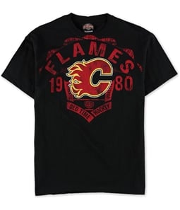 Old Time Hockey Mens Calagry Flames Graphic T-Shirt