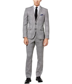 Nick Graham Mens Slim-Fit Stretch Two Button Formal Suit