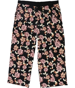 Ralph Lauren Womens Tropical Print Casual Wide Leg Pants