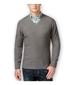 Club Room Mens Diamond Knit V-Neck Pullover Sweater