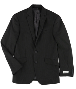 Kenneth Cole Mens Stripe Two Button Blazer Jacket