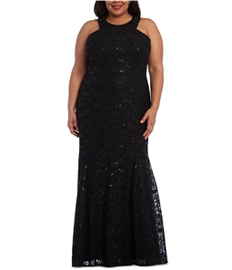 Morgan & Co. Womens Glitter Gown Prom Dress