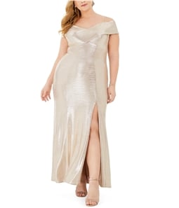 Nightway Womens Sparkly Gown Dress