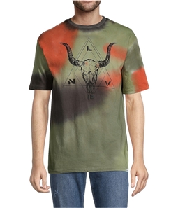 Elevenparis Mens Tie Dye Graphic T-Shirt