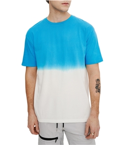 Elevenparis Mens Dip-Dye Graphic T-Shirt