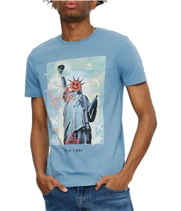 Elevenparis Mens Liberty Smiley Graphic T-Shirt