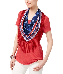 Style & Co. Womens American Dreams With Scarf Basic T-Shirt
