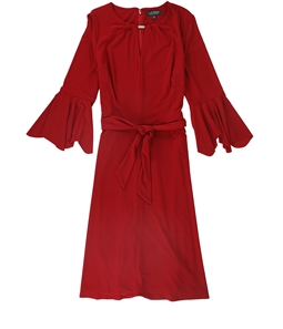 Ralph Lauren Womens Chickory Bell Sleeve Drop Waist Dress