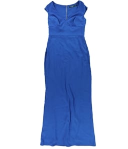 Ralph Lauren Womens Stretch Crepe Gown Dress