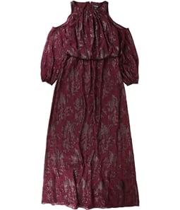 Ralph Lauren Womens Floral Cold Shoulder Dress