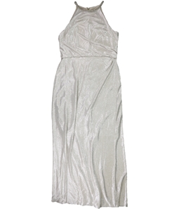 Ralph Lauren Womens Metallic Blouson Gown Dress