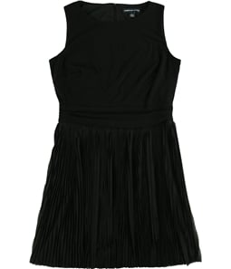 American Living Womens Pleated A-line Fit & Flare Dress