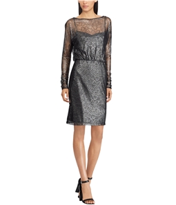 American Living Womens Floral Lace Cocktail Dress
