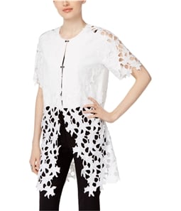 Chelsea and Theodore Womens Sheer Lace Jacket