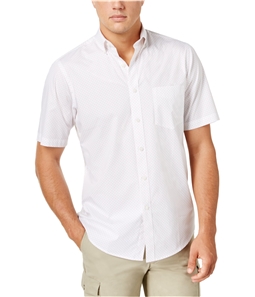 Club Room Mens Dot-Print Button Up Shirt