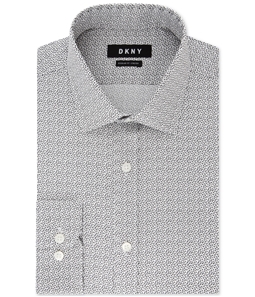 DKNY Mens Regular Fit Button Up Dress Shirt