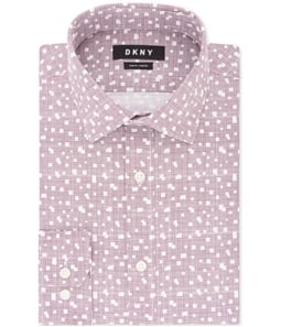 DKNY Mens Wrinkle-Resistant Button Up Dress Shirt