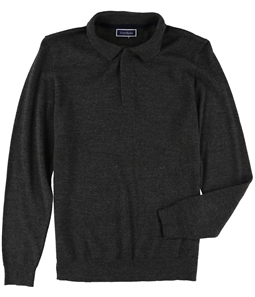 Club Room Mens LS Knit Polo Sweater