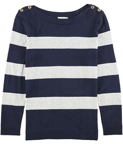 Charter Club Womens Stripe-Stitch Pullover Sweater