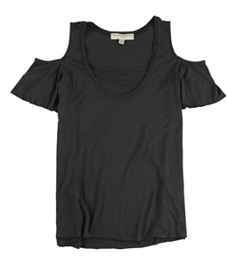 Project Social T Womens Shoulder Cut-Out Basic T-Shirt