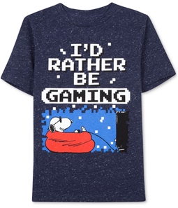 Peanuts Boys I'd Rather be Gaming Graphic T-Shirt
