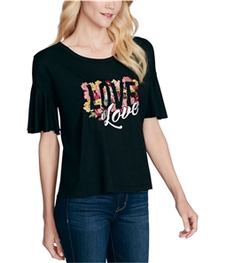 Jessica Simpson Womens Love is Love Graphic T-Shirt