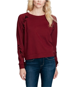 Jessica Simpson Womens Velvet Trim Sweatshirt