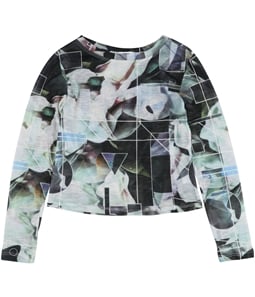 bar III Womens Floral Pullover Blouse