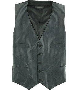 Kenneth Cole Mens Pinstripe Five Button Vest