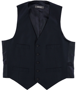 Kenneth Cole Mens Pinstripe Five Button Vest